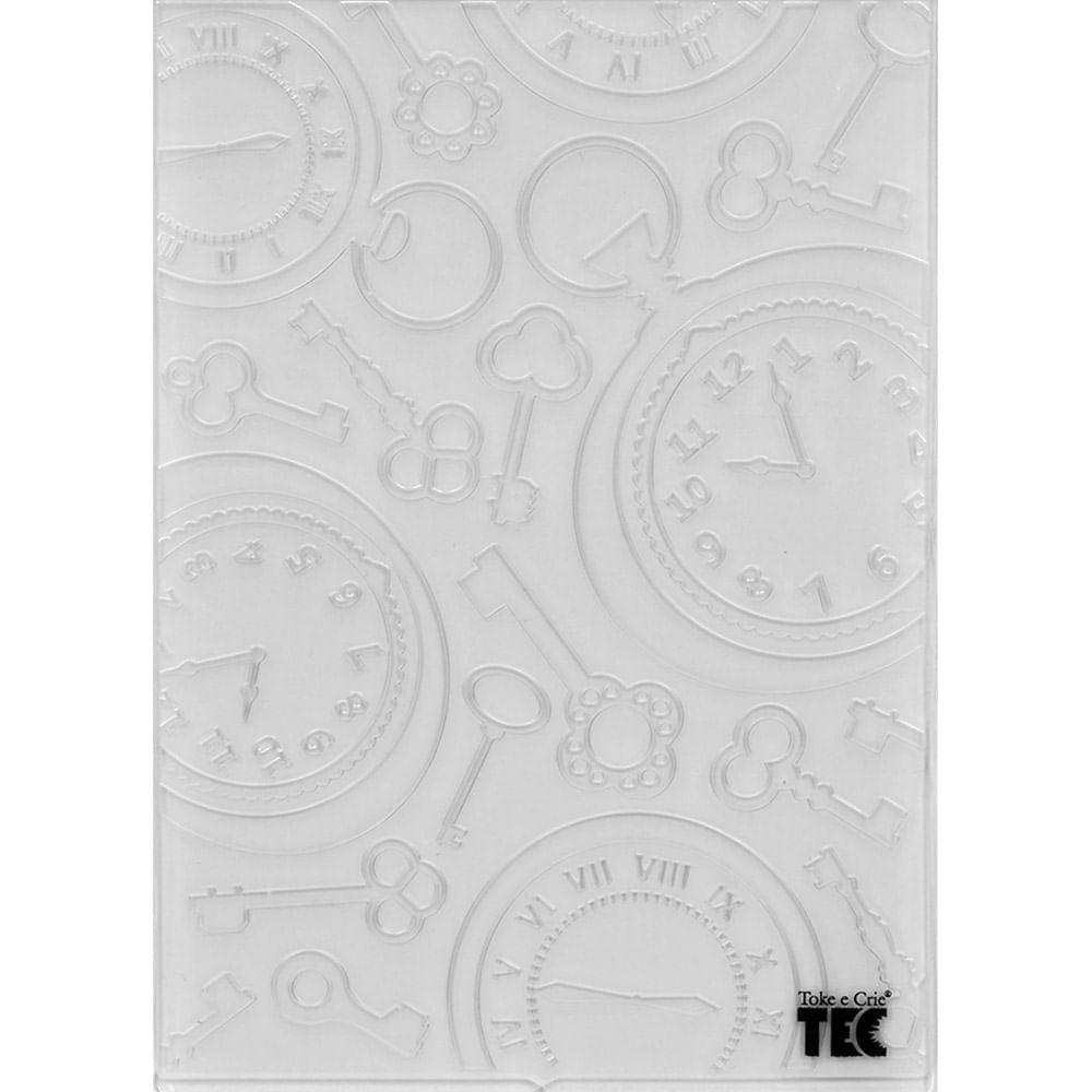 Placa para Relevo 2D Elegance Relógio Vintage II PPR014 17,7x12,7 Toke e Crie - Palácio da Arte