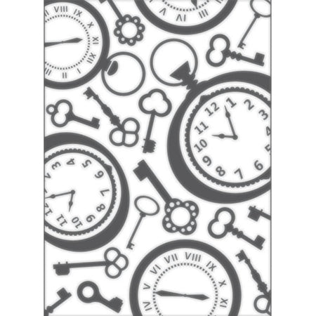 Placa para Relevo 2D Elegance Relógio Vintage II PPR014 17,7x12,7 Toke e Crie - Palácio da Arte