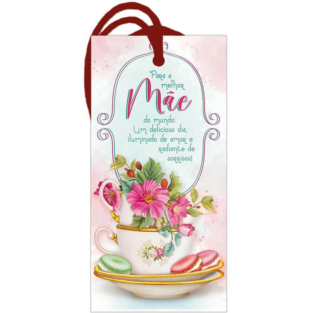 Placa TAG Decorativa Litoarte DHT2-162 Dia das Mães, Melhor Mãe 14,3x7cm - Palácio da Arte