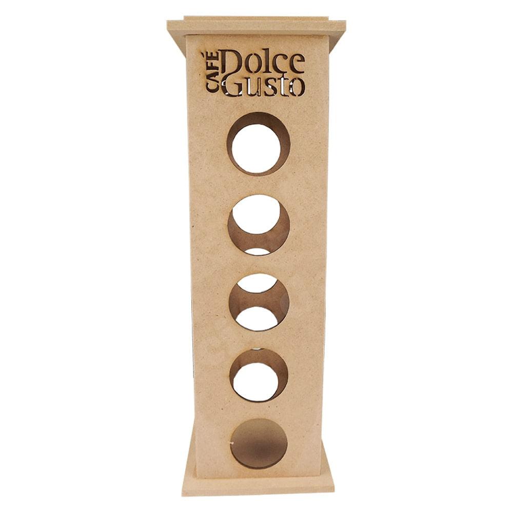 Porta Cápsulas de Café Dolce Gusto para 20 Unidades em MDF 36x12x12cm - Palácio da Arte