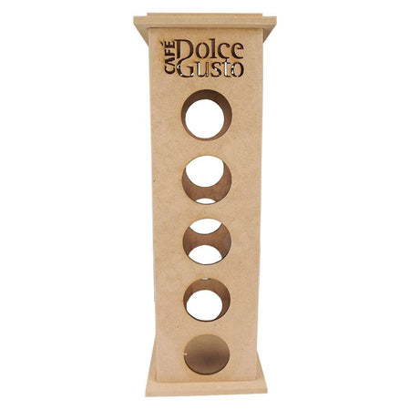 Porta Cápsulas de Café Dolce Gusto para 20 Unidades em MDF 36x12x12cm - Palácio da Arte