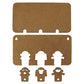 Porta Chaves Modular Macacos Sábios com 3 Chaveiros 15x8cm em MDF - Palácio da Arte