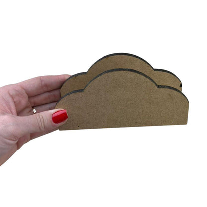 Porta Guardanapos Nuvem em MDF 14x7x4cm - Palácio da Arte