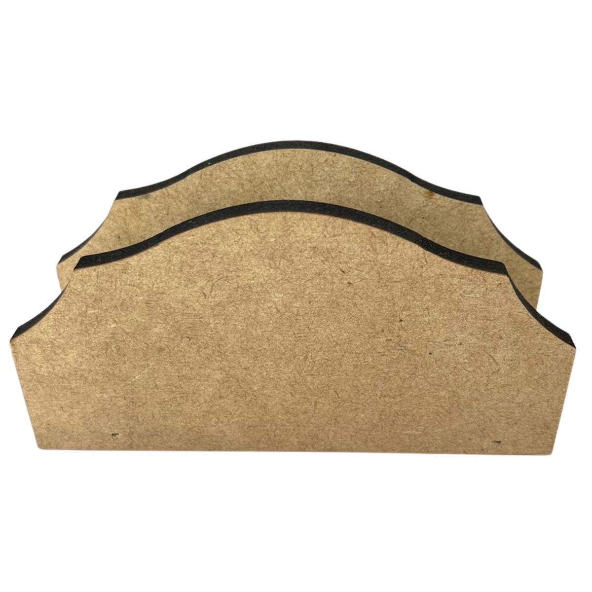 Porta Guardanapos Ondulado em MDF 14x7x4cm - Palácio da Arte