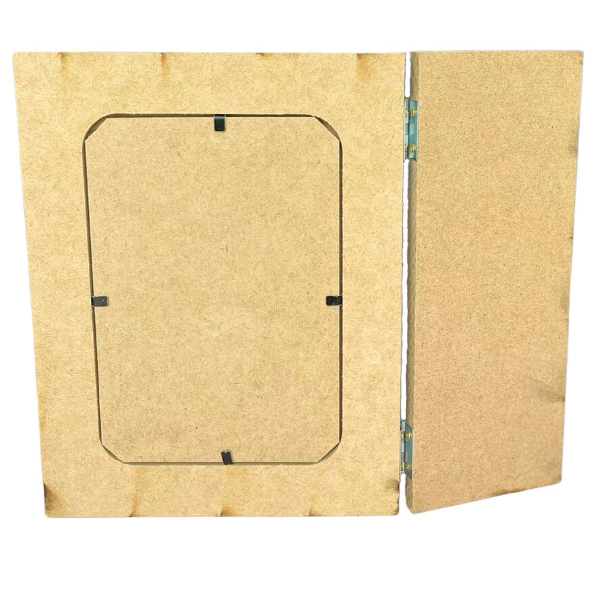 Porta Retrato MDF 10x15cm com Dobradiça em Pé - Palácio da Arte