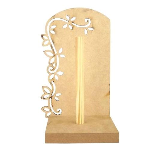 Porta Rolo de Papel Placa Trabalhado Vazado em MDF - Palácio da Arte