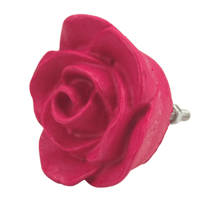 Puxador de Gaveta Rosa 4,5x4,5cm Resina Pink - Palácio da Arte