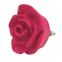 Puxador de Gaveta Rosa 4,5x4,5cm Resina Pink - Palácio da Arte