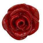Puxador de Gaveta Rosa Vermelho 4,5x4,5cm Resina - Palácio da Arte