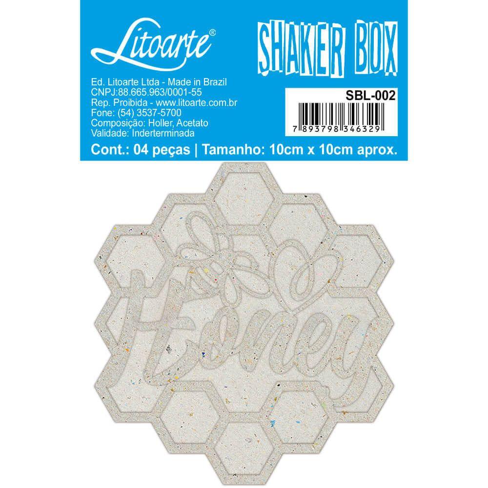 Shaker Box Litoarte SBL-002 Doce Momentos Favo 7,5x10cm - Palácio da Arte
