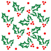 Stencil Litoarte 10x10 STNX-043 Natal Estampa de Poinsétia - Palácio da Arte