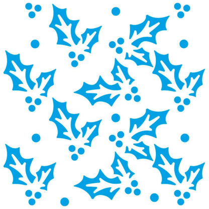 Stencil Litoarte 10x10 STNX-043 Natal Estampa de Poinsétia - Palácio da Arte