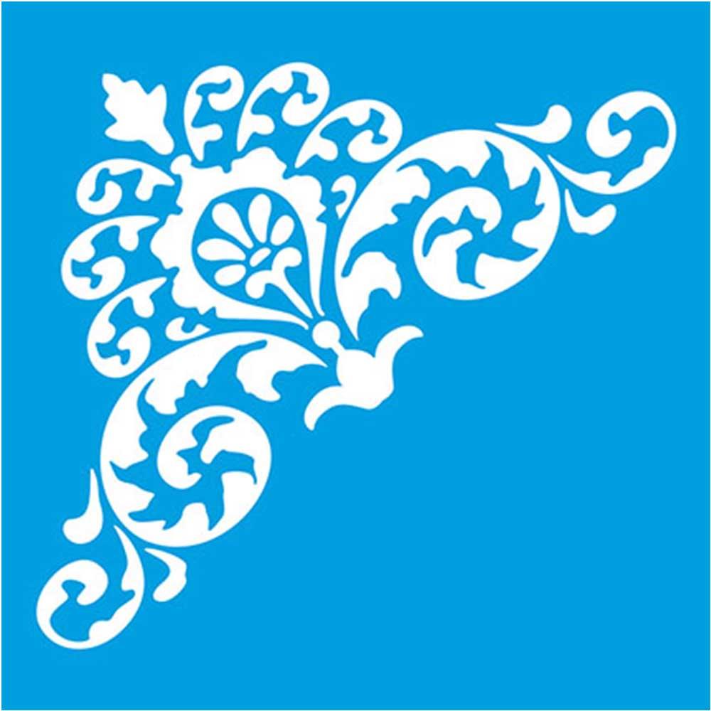 Stencil Litoarte 10x10 STX-248 Cantoneira - Palácio da Arte