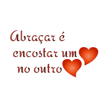 Stencil Litoarte 10x10 STX-305 Frase - Palácio da Arte