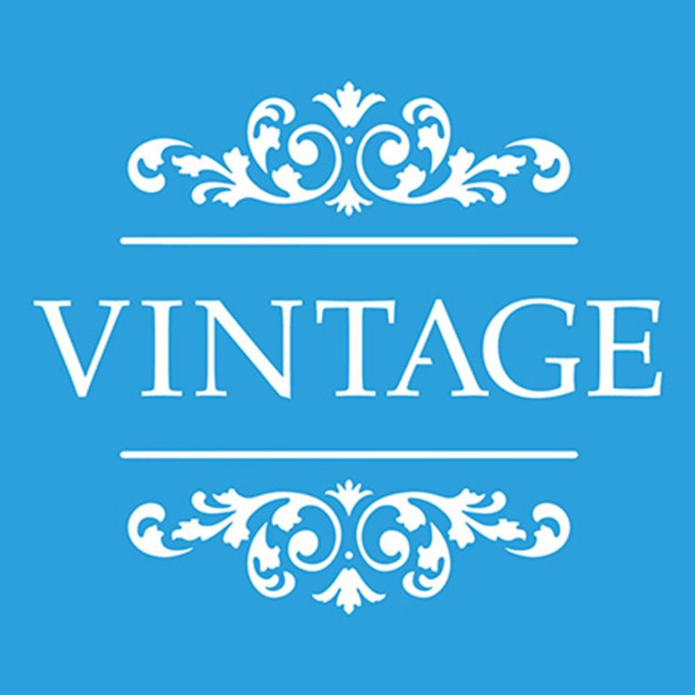 Stencil Litoarte 10x10 STX-312 Ornamento Vintage - Palácio da Arte