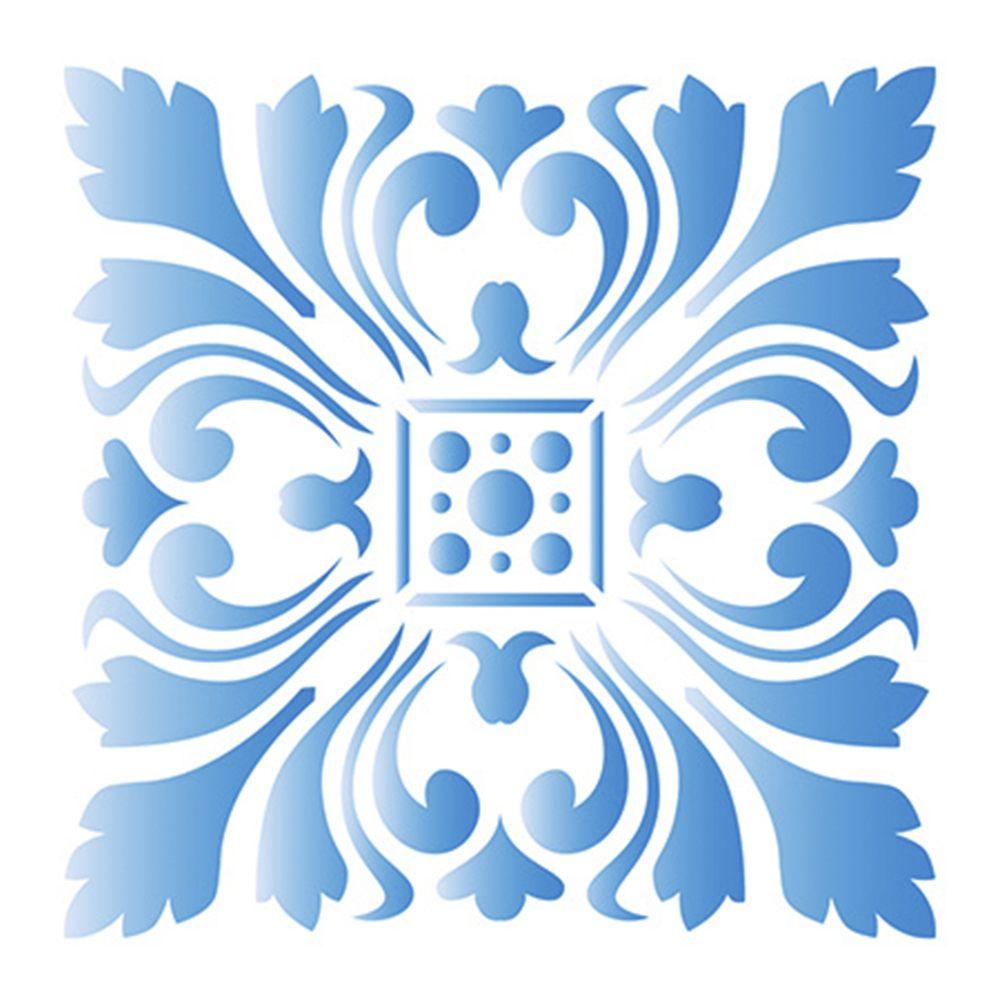Stencil Litoarte 10x10 STX-314 Azulejo Imperial - Palácio da Arte