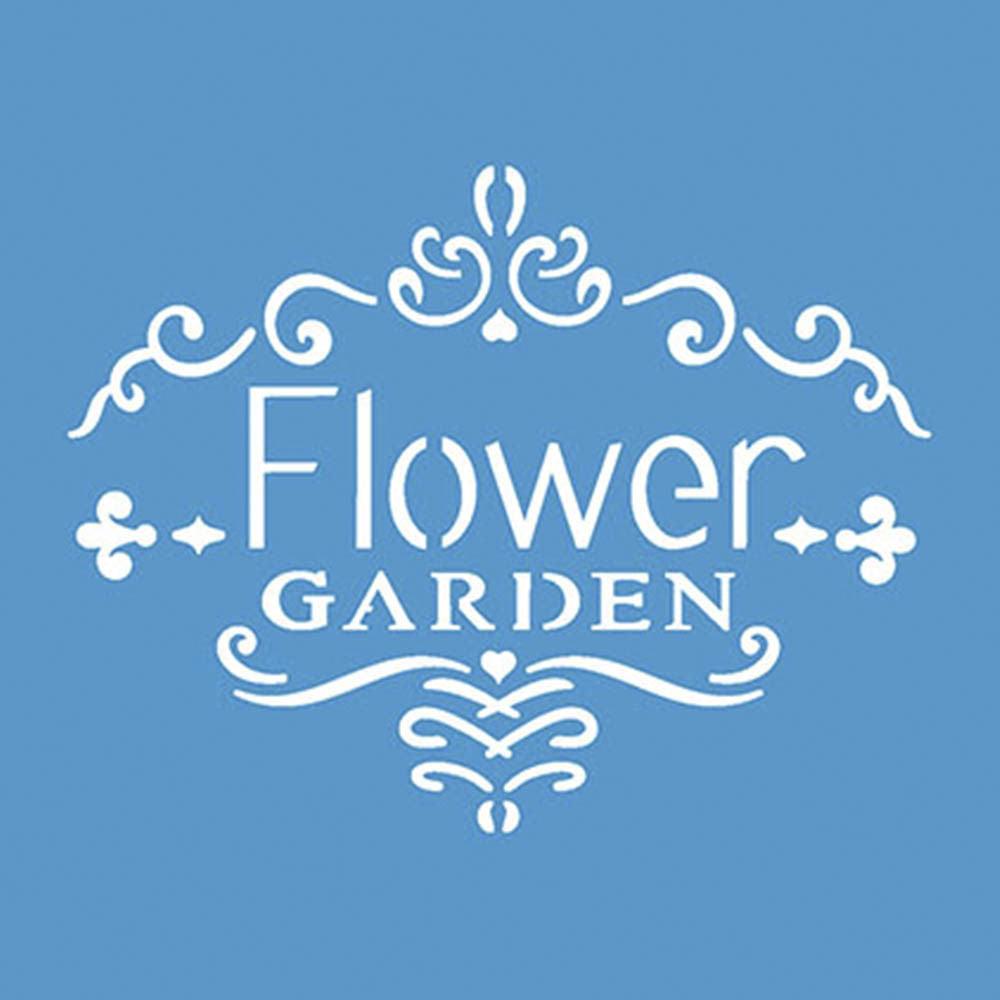 Stencil Litoarte 10x10 STX-322 Selo Flower Garden - Palácio da Arte