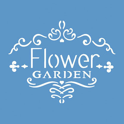 Stencil Litoarte 10x10 STX-322 Selo Flower Garden - Palácio da Arte