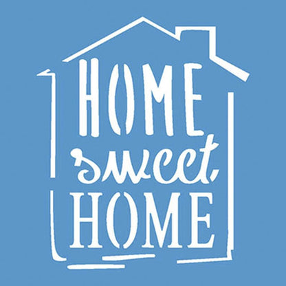 Stencil Litoarte 10x10 STX-339 Selo Home Sweet Home - Palácio da Arte
