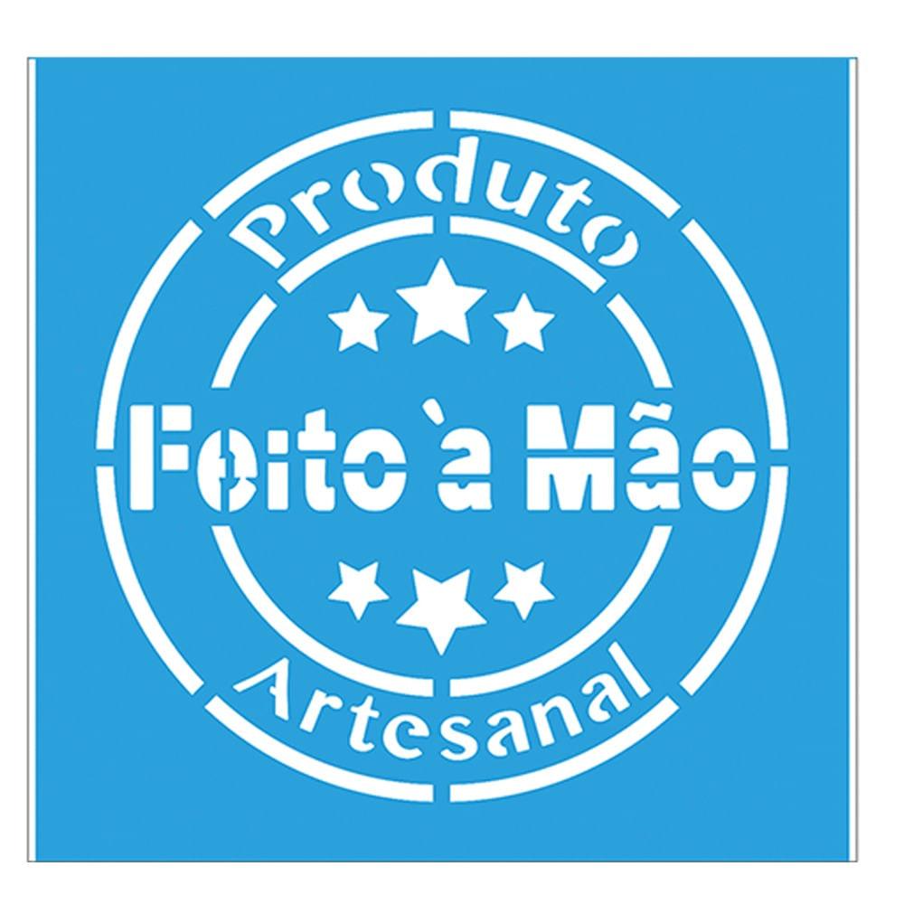 Stencil Litoarte 10x10 STX-368 Selo Feito a Mão - Palácio da Arte