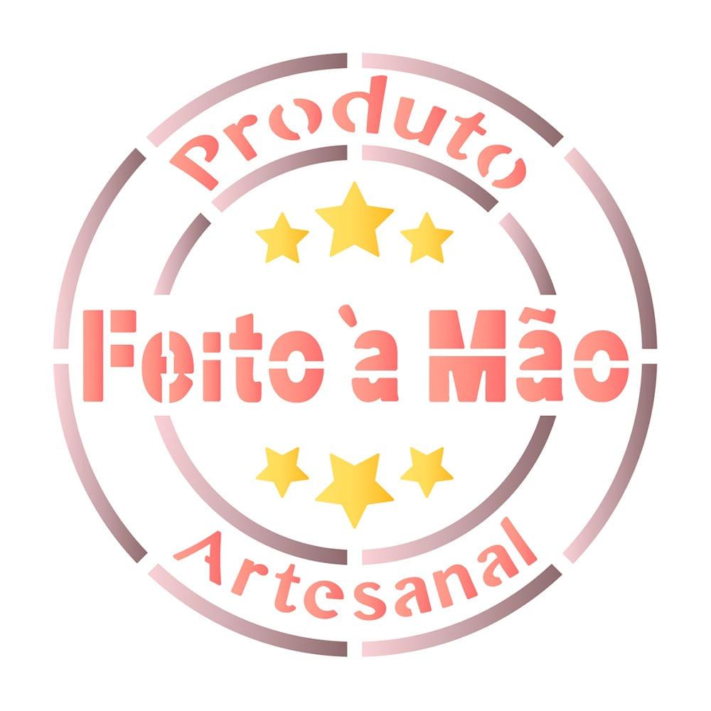 Stencil Litoarte 10x10 STX-368 Selo Feito a Mão - Palácio da Arte