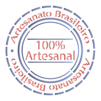Stencil Litoarte 10x10 STX-369 Selo Artesanato Brasileiro - Palácio da Arte
