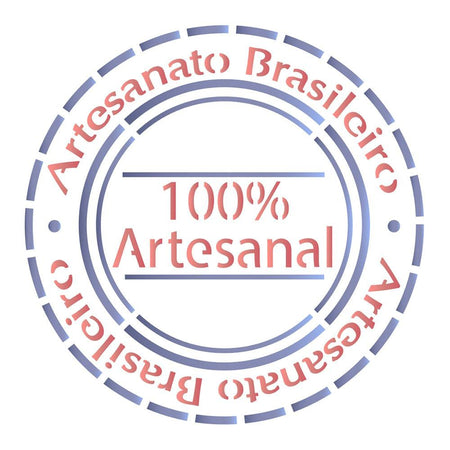 Stencil Litoarte 10x10 STX-369 Selo Artesanato Brasileiro - Palácio da Arte