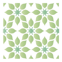 Stencil Litoarte 10x10 STX-371 Azulejo Estampa Flores - Palácio da Arte