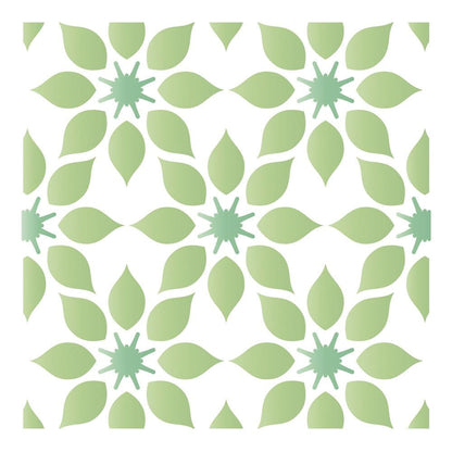 Stencil Litoarte 10x10 STX-371 Azulejo Estampa Flores - Palácio da Arte