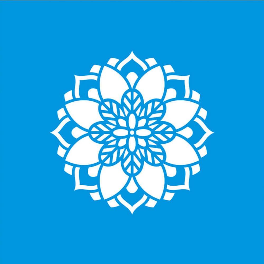 Stencil Litoarte 10x10 STX-386 Mandala II - Palácio da Arte