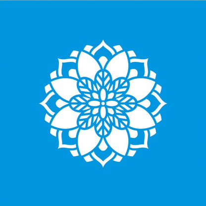 Stencil Litoarte 10x10 STX-386 Mandala II - Palácio da Arte