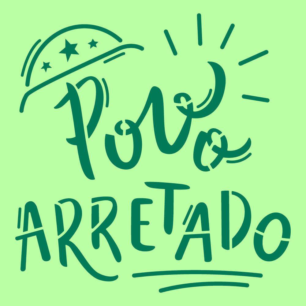 Stencil Litoarte 10x10 STX-421 Nordeste Povo Arretado - Palácio da Arte