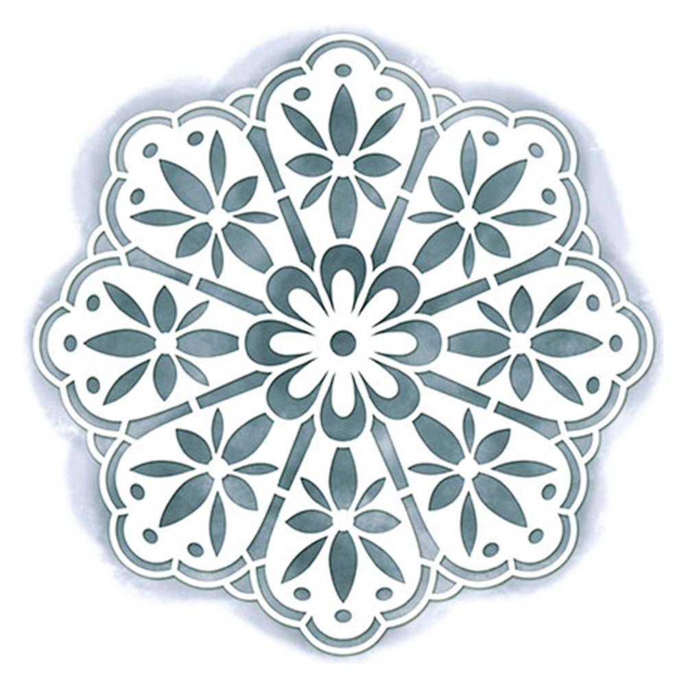 Stencil Litoarte 14x14 STA-001 Mandala - Palácio da Arte