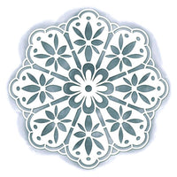 Stencil Litoarte 14x14 STA-001 Mandala - Palácio da Arte
