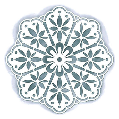 Stencil Litoarte 14x14 STA-001 Mandala - Palácio da Arte