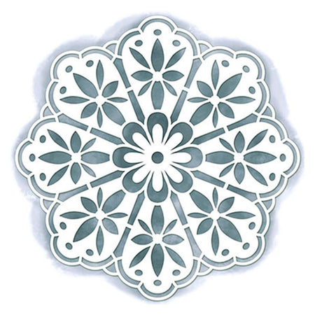 Stencil Litoarte 14x14 STA-001 Mandala - Palácio da Arte