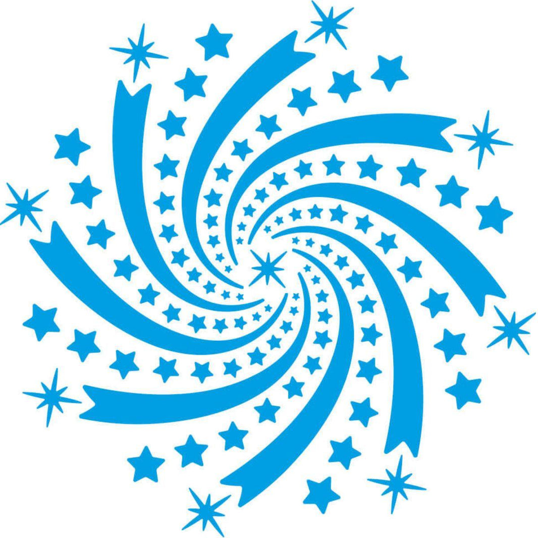 Stencil Litoarte 14x14 STA-179 Textura com Estrelas - Palácio da Arte