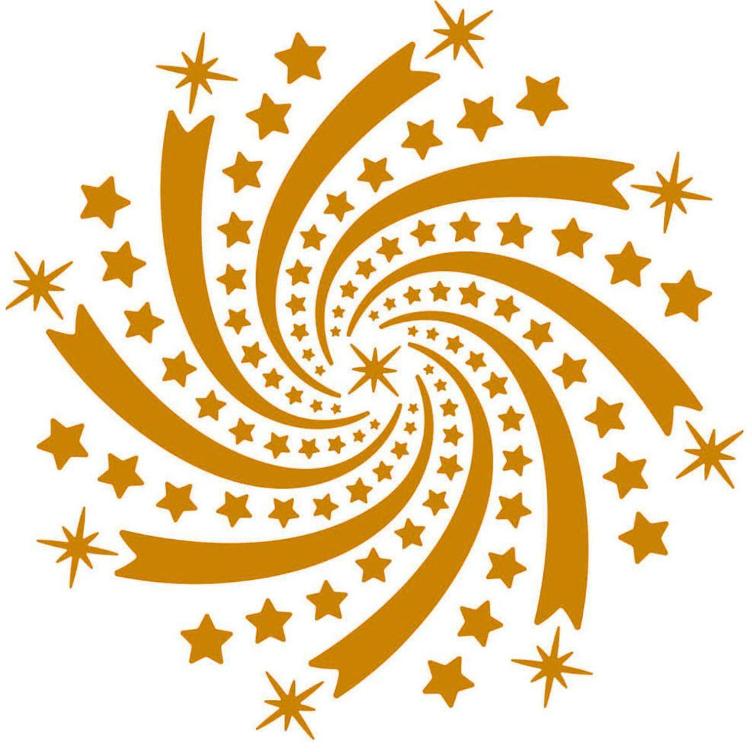 Stencil Litoarte 14x14 STA-179 Textura com Estrelas - Palácio da Arte