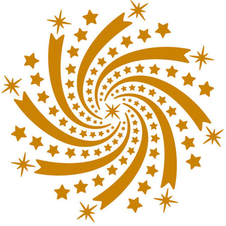 Stencil Litoarte 14x14 STA-179 Textura com Estrelas - Palácio da Arte