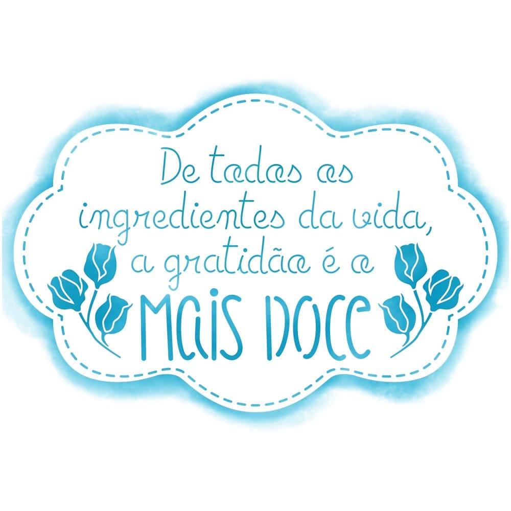 Stencil Litoarte 16x21 STA2-045 De Todos Os Ingrediente Da Vida - Palácio da Arte