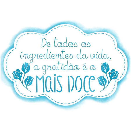 Stencil Litoarte 16x21 STA2-045 De Todos Os Ingrediente Da Vida - Palácio da Arte