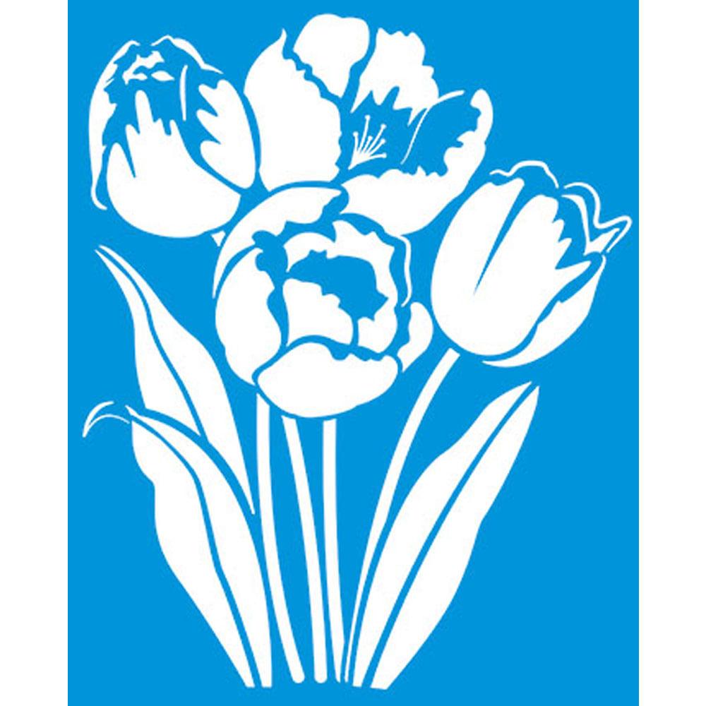 Stencil Litoarte 17x21 STM-300 Flores - Palácio da Arte