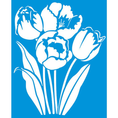 Stencil Litoarte 17x21 STM-300 Flores - Palácio da Arte