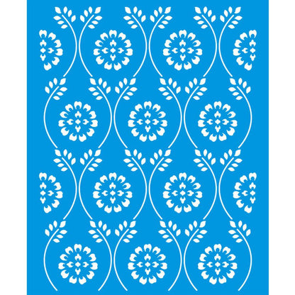 Stencil Litoarte 17x21 STM-689 Estampa Flores - Palácio da Arte
