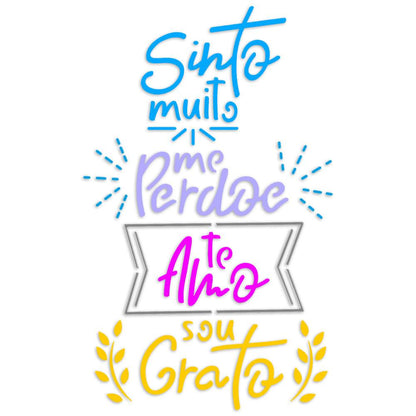 Stencil Litoarte 17x21 STM-695 Frase Sinto Muito - Palácio da Arte