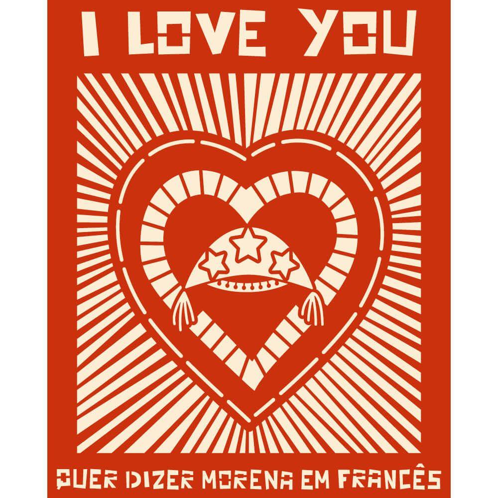 Stencil Litoarte 17x21 STM-734 Nordeste Frase I Love You - Palácio da Arte
