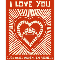 Stencil Litoarte 17x21 STM-734 Nordeste Frase I Love You - Palácio da Arte