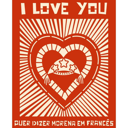 Stencil Litoarte 17x21 STM-734 Nordeste Frase I Love You - Palácio da Arte