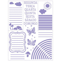 Stencil Litoarte 17x21 STM-750 Planer Good Vibes - Palácio da Arte