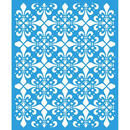 Stencil Litoarte 17x21 STM1-035 Estampa Flor de Lis - Palácio da Arte
